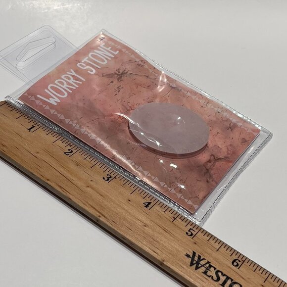 Find Peace with this Worry Stone Rose Quartz Meditate Positive Energy - Picture 3 of 7